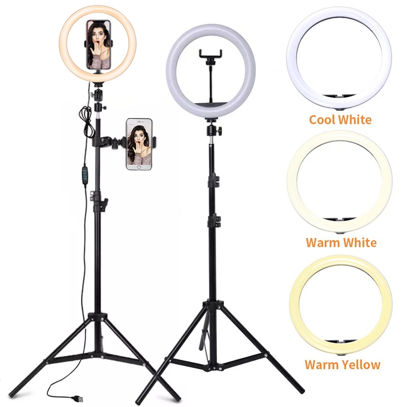 Photography Lighting Tent - 6/10/12 Inch LED Selfie Ring Light
