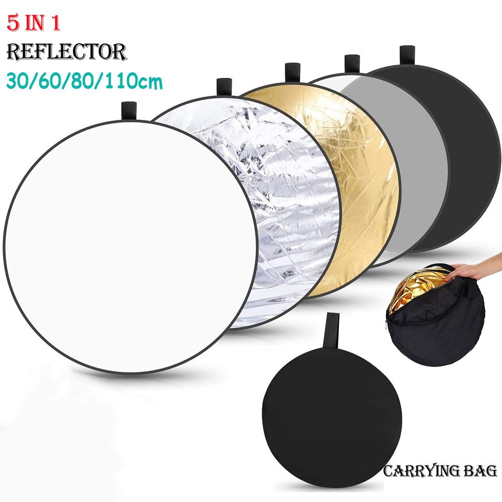 Photography Lighting For Studio - Reflector 30CM 60CM 80CM 110CM Silver