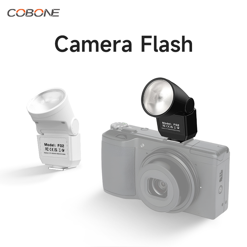 Photography Lighting Type - COBONE Mini Camera Flash Speedlite GN8