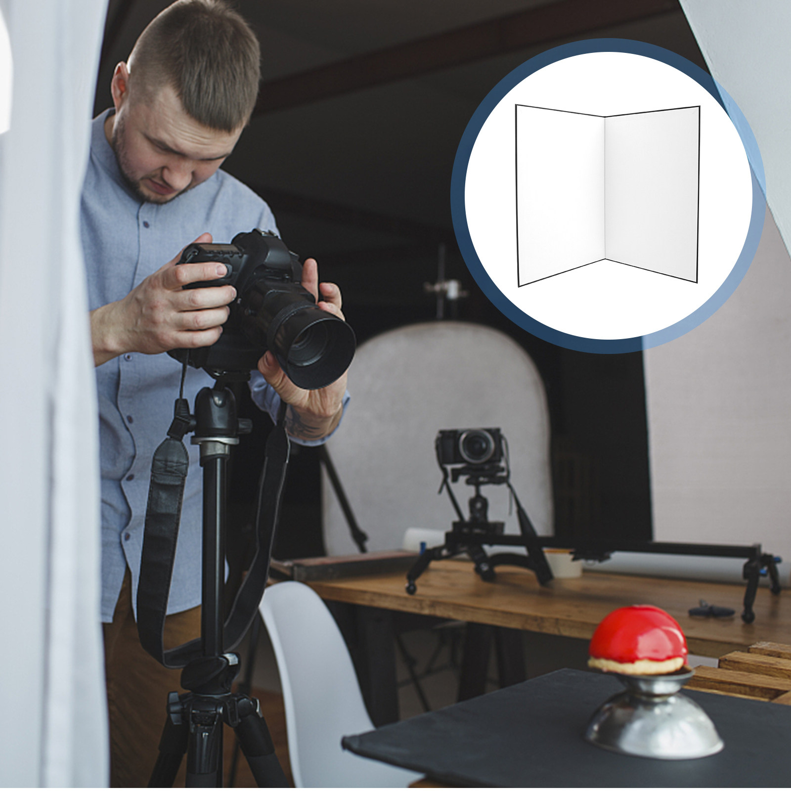 Photography Still Life Lighting - Foldable A3 Photography Reflective Board Double
