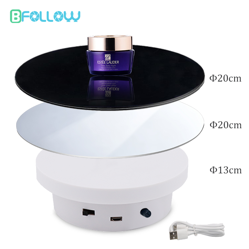 Photography Lighting Set - BFOLLOW 13cm20cm Turntable Electric Display Stand