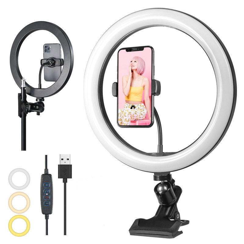 Photography Lighting For Studio - Dimmable Led Ring Light Profissional 26cm