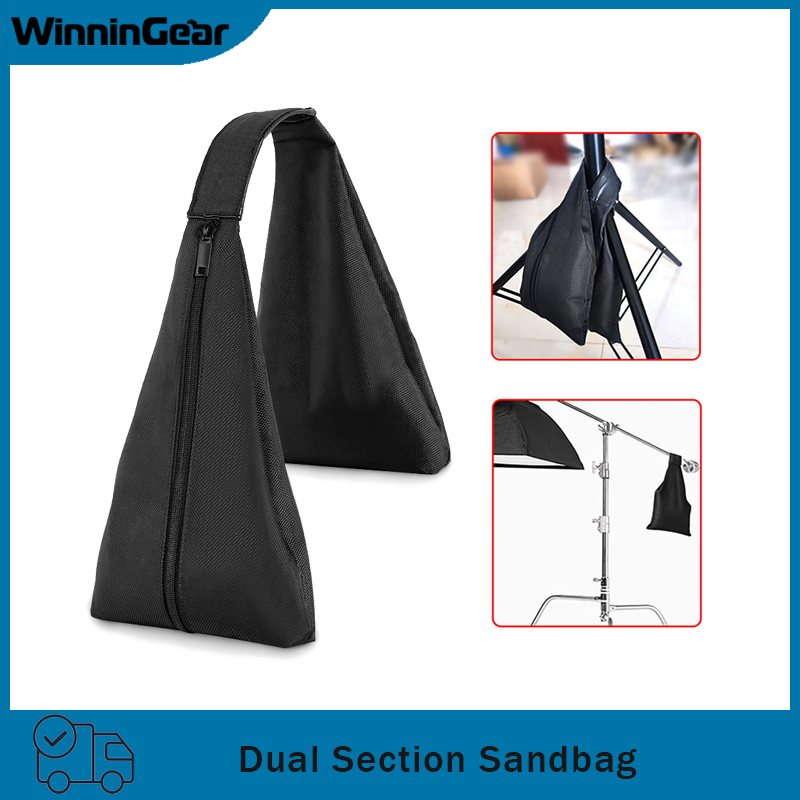 Light Stand Sandbag - Dual-section Sandbag For Photography Studio Video
