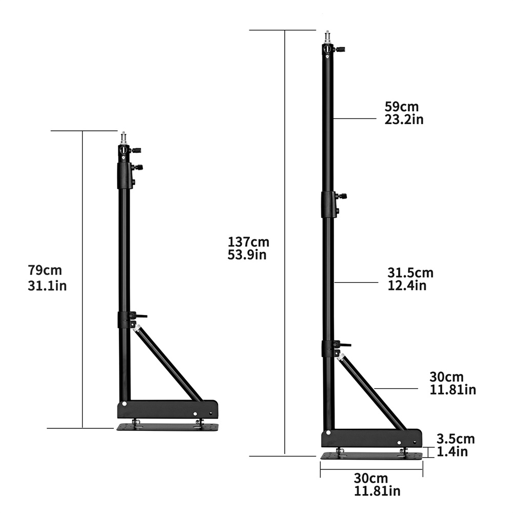 100/135/ 170cm Wall Mounting T - Photography Lighting System recension och pris