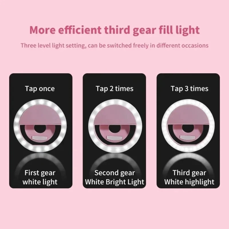 1-4pcs LED Selfie Ring Fill Li - Photography Lighting Tent recension och pris