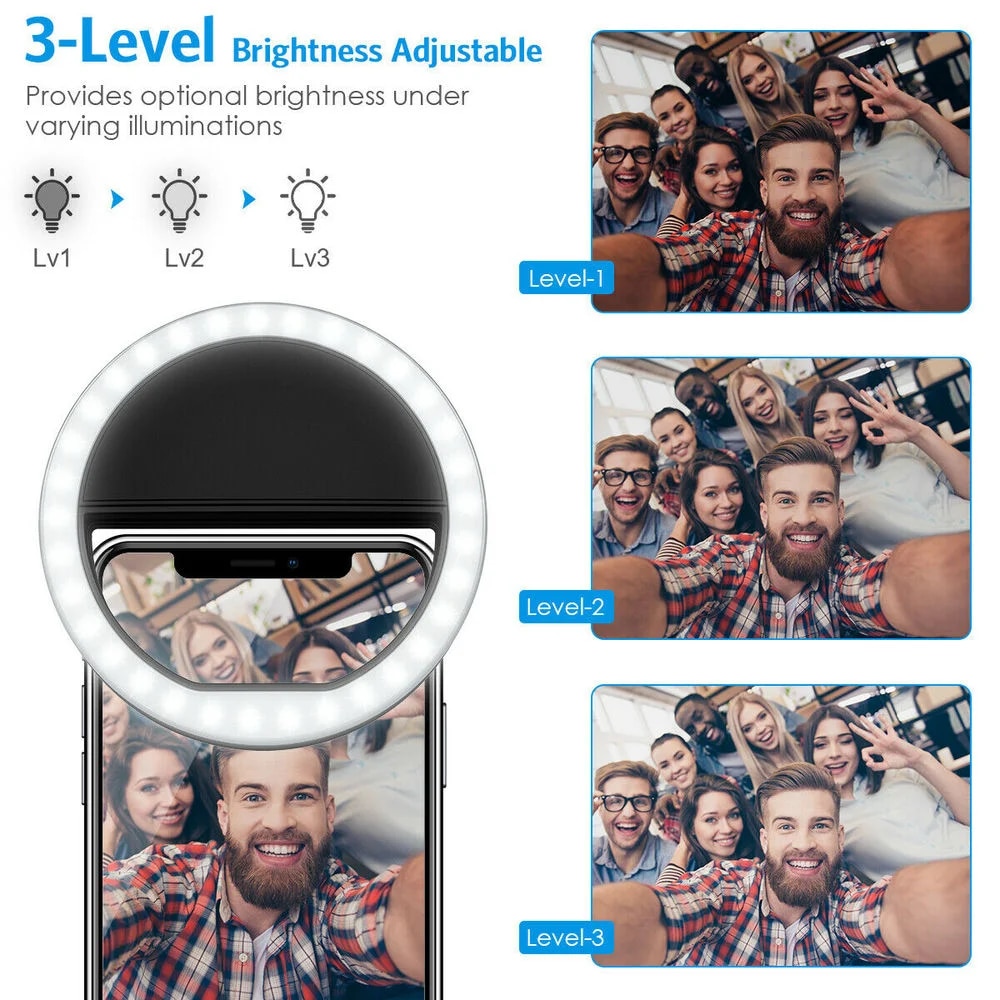 USB Rechargeable LED Selfie Ri - Photography Lighting Tent recension och pris