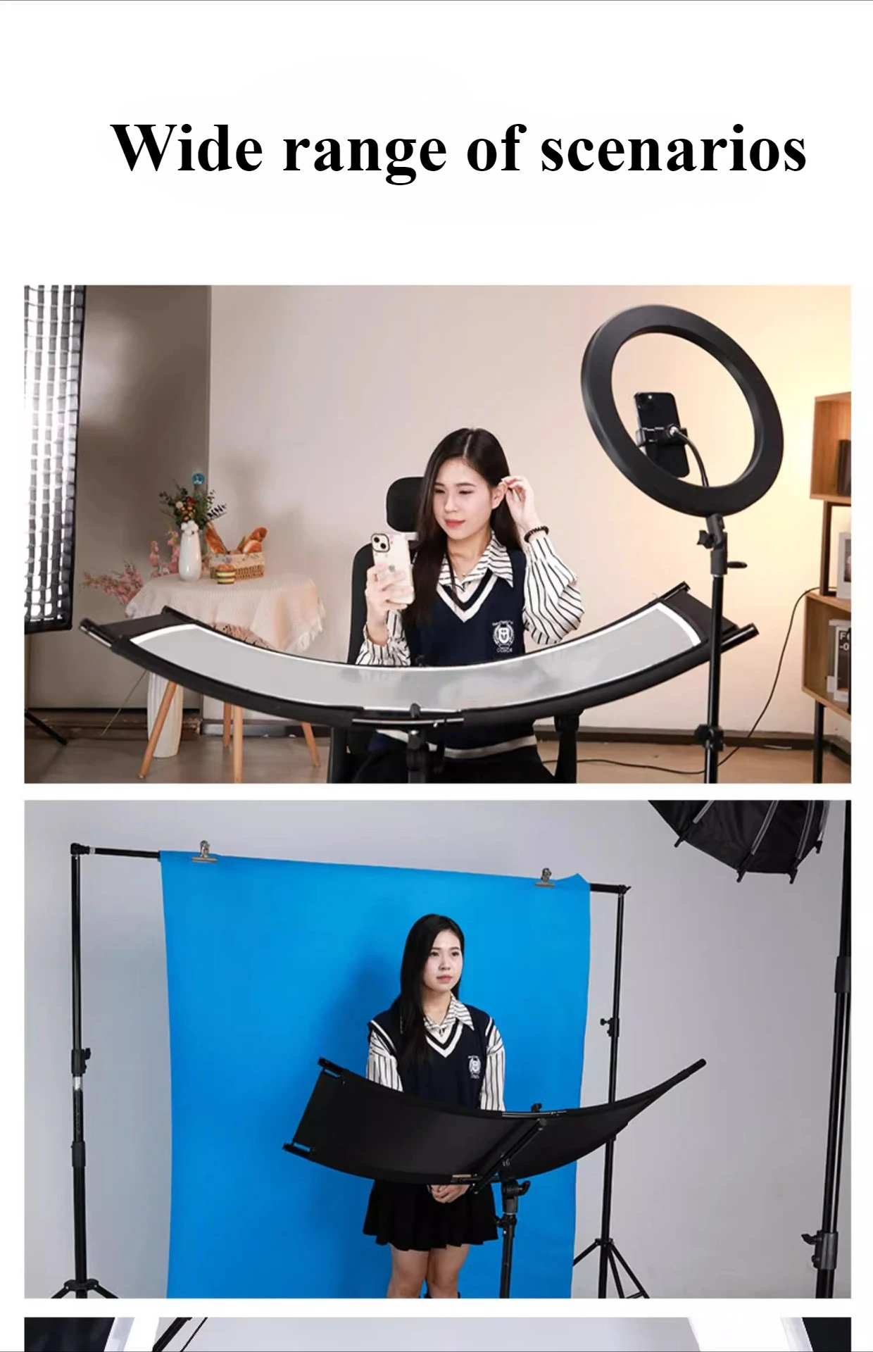 4-Color Cloth U-Type Reflector - Photography Lighting Type recension och pris