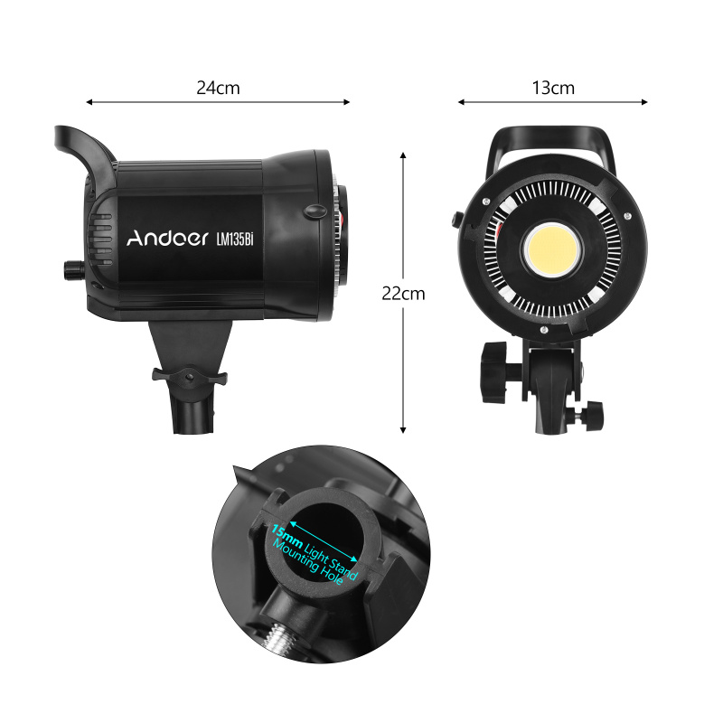 Andoer LM135Bi Portable LED Ph - Photography Lighting System recension och pris