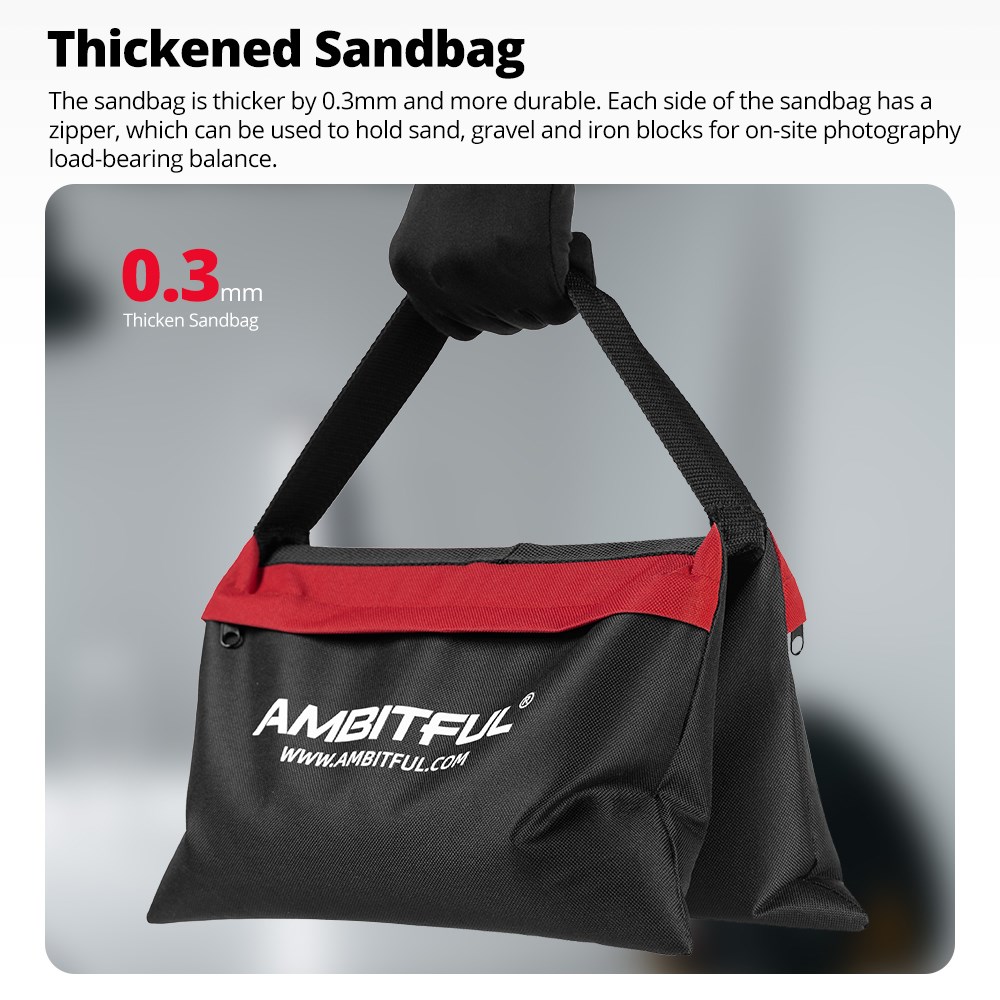 Ambitful 44x33cm Load-Bearing  - Light Stand Sandbag recension och pris