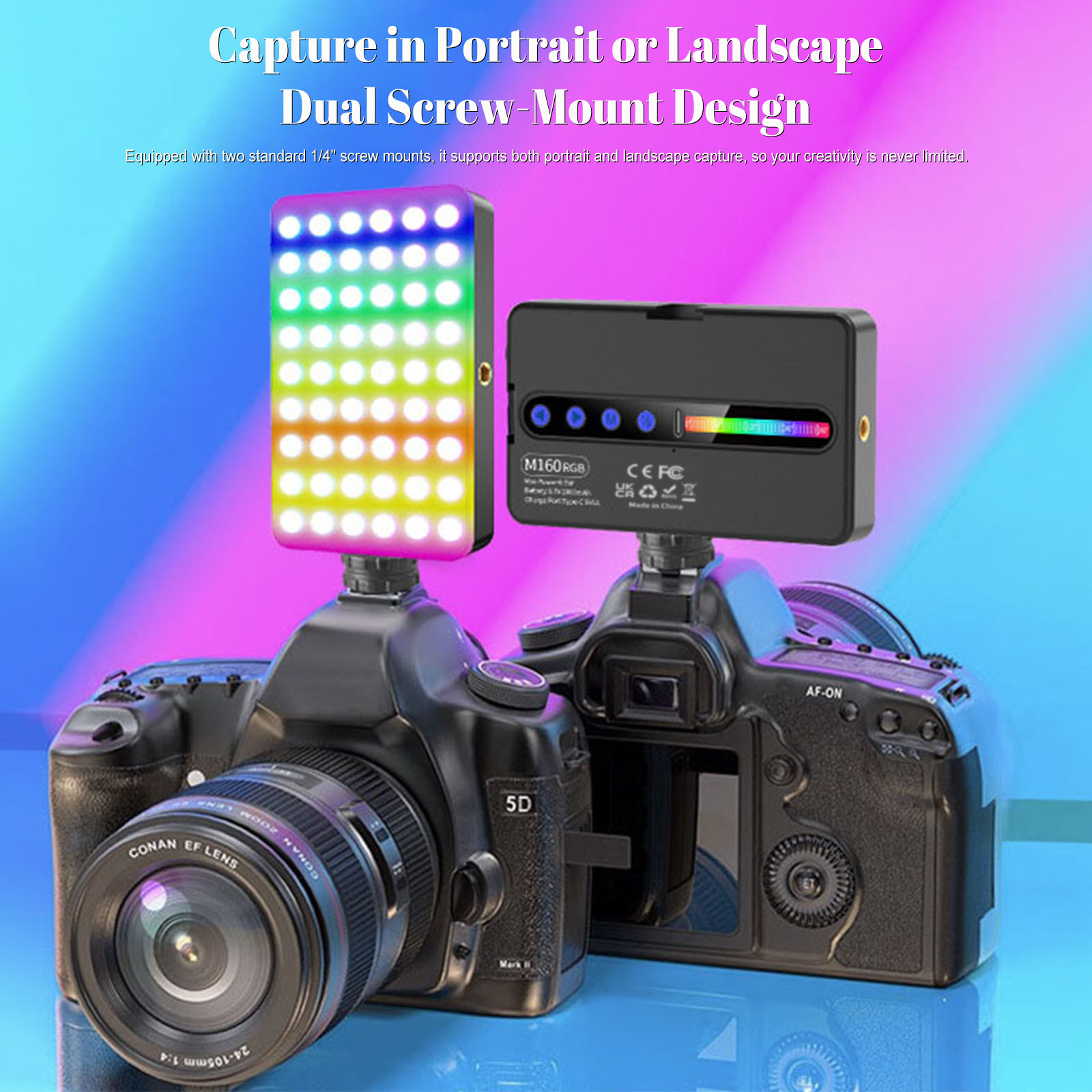 6.5W RGB LED Video Light 2700K - Photography Lighting Type recension och pris