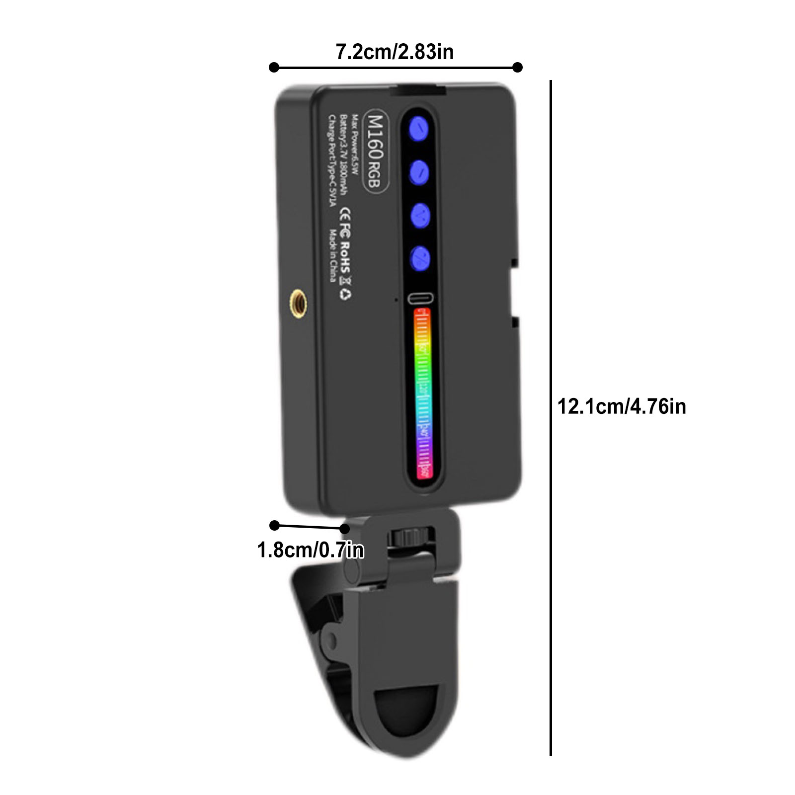 6.5W RGB LED Video Light 2700K - Photography Lighting Type recension och pris