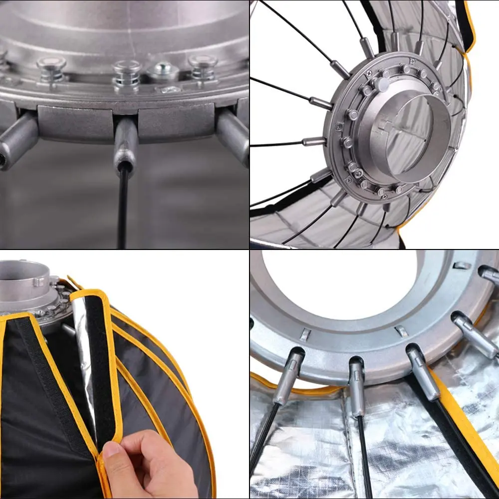 LED 35inch/90cm Quick Set-up F - Parabolic Umbrella Deep recension och pris