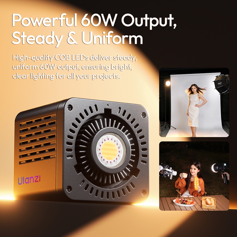 Ulanzi C60 RGB Portable 60W CO - Photography Lighting System recension och pris