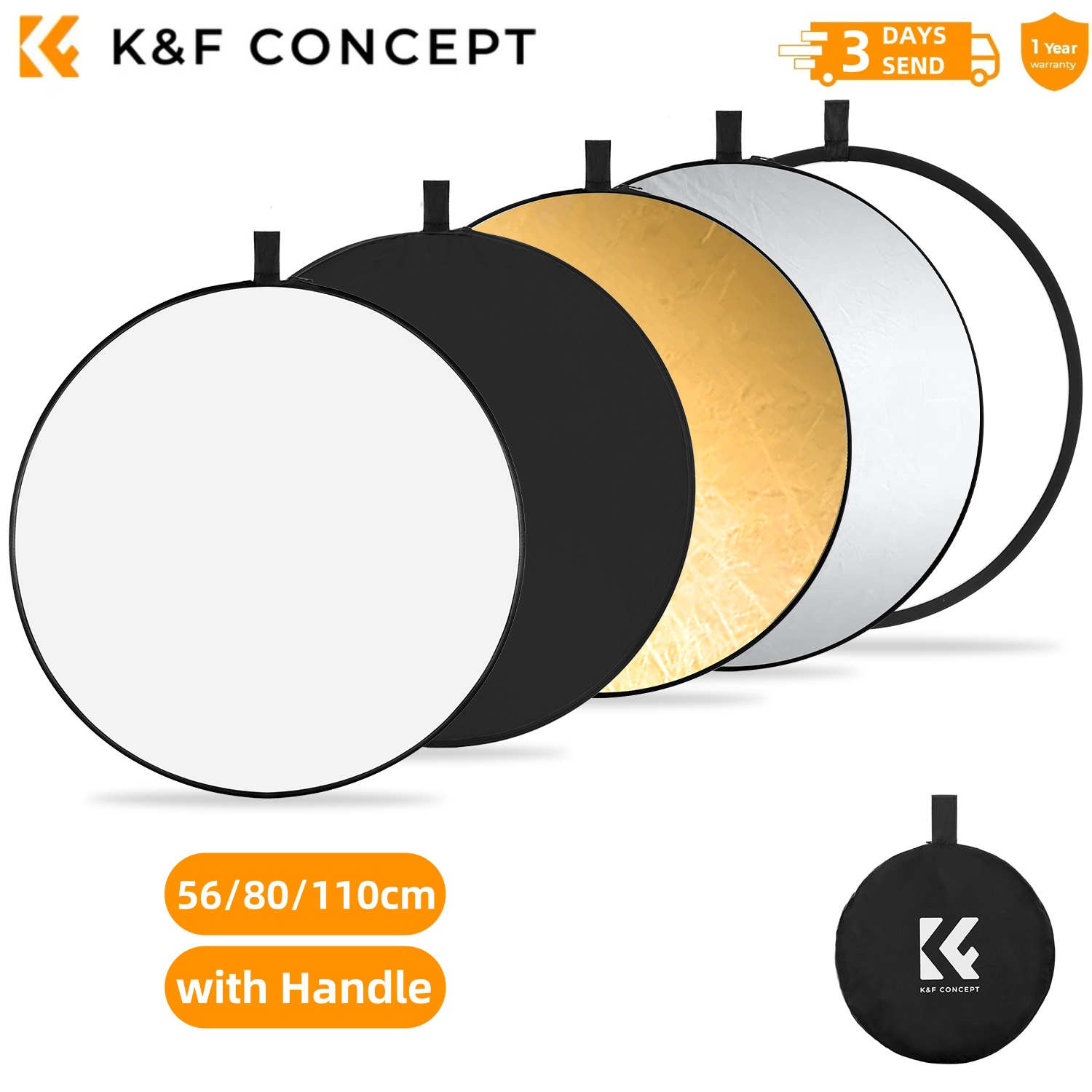 K&F CONCEPT 56/80/110cm 5-in-1 - Photography Lighting Tent recension och pris