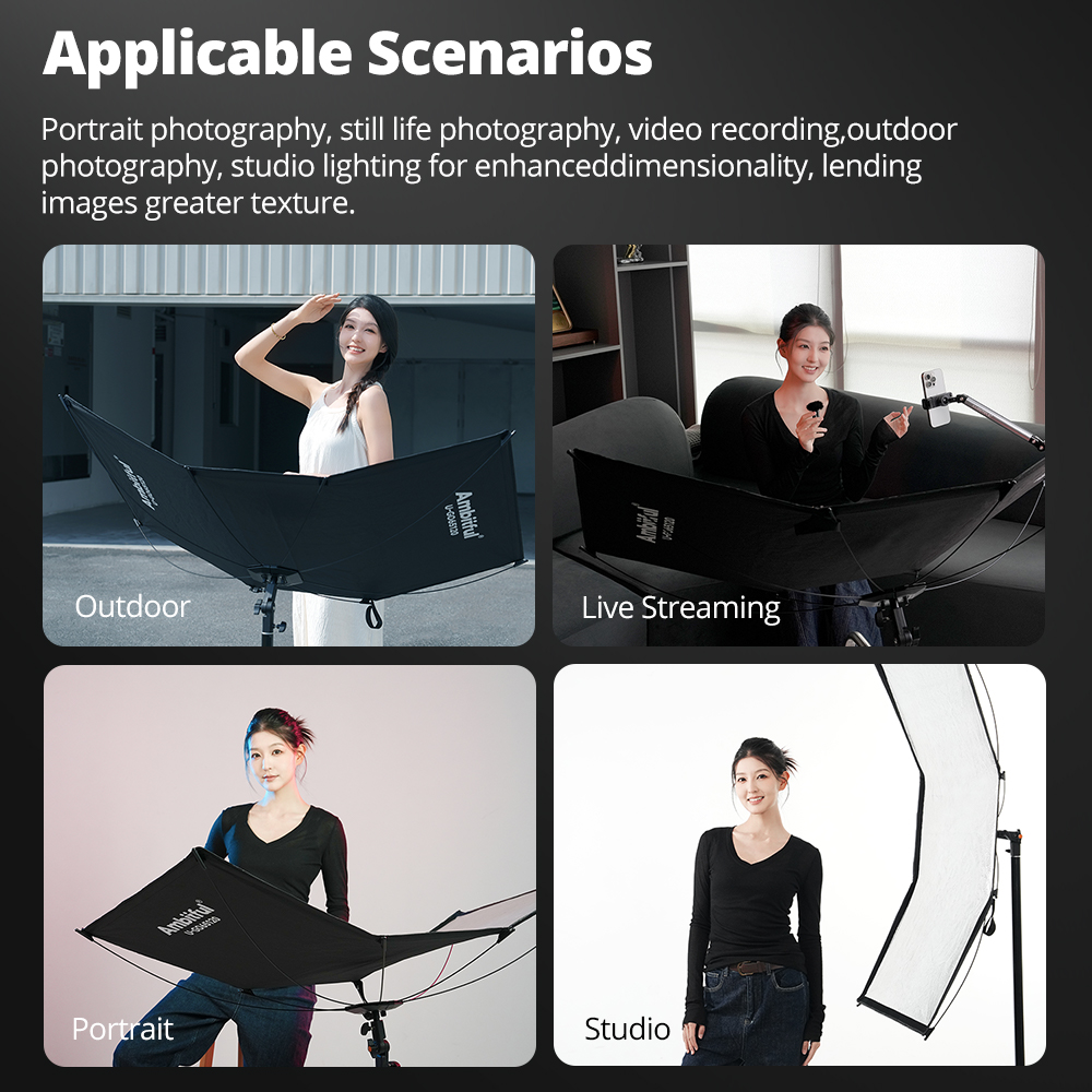 AMBITFUL 3in1 U-Type Light Dif - Photography Lighting Type recension och pris
