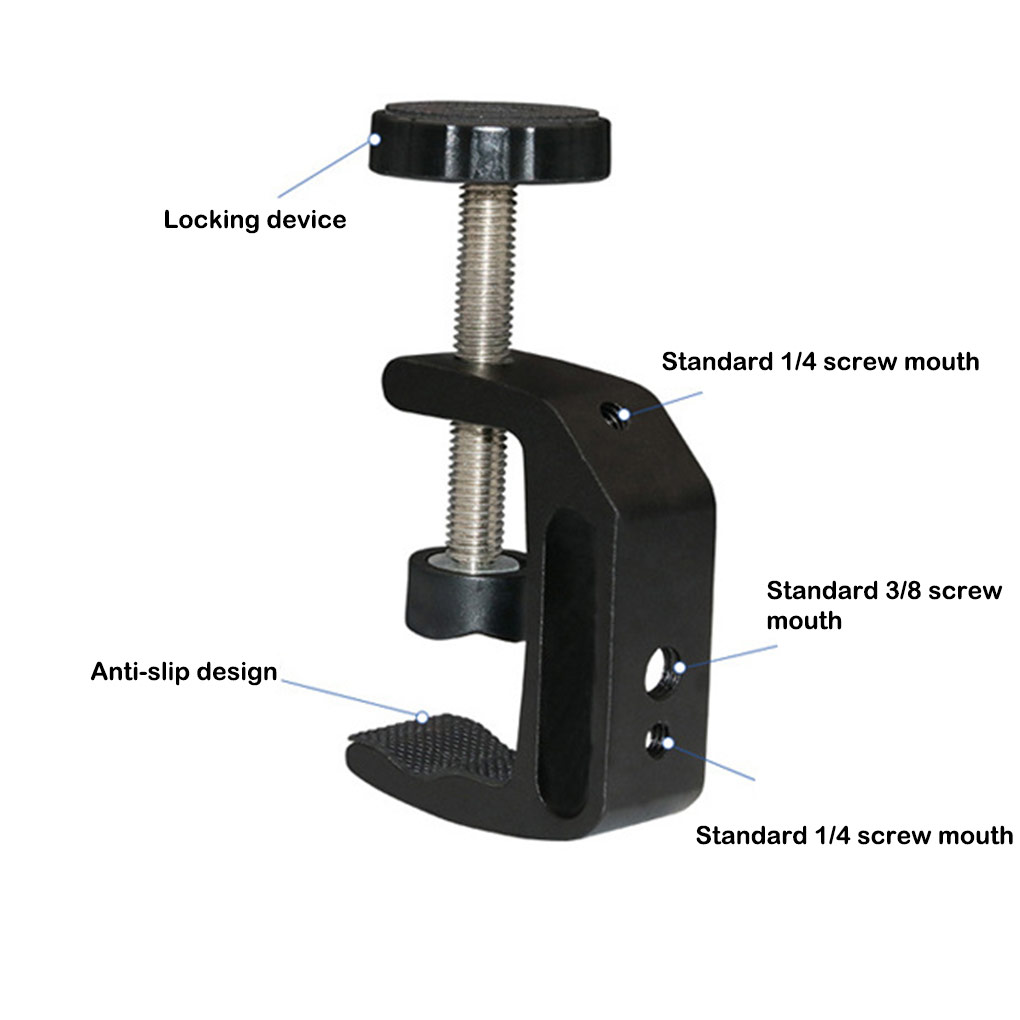 C- Shaped Clamp Aluminum Alloy - Photography Lighting Type recension och pris