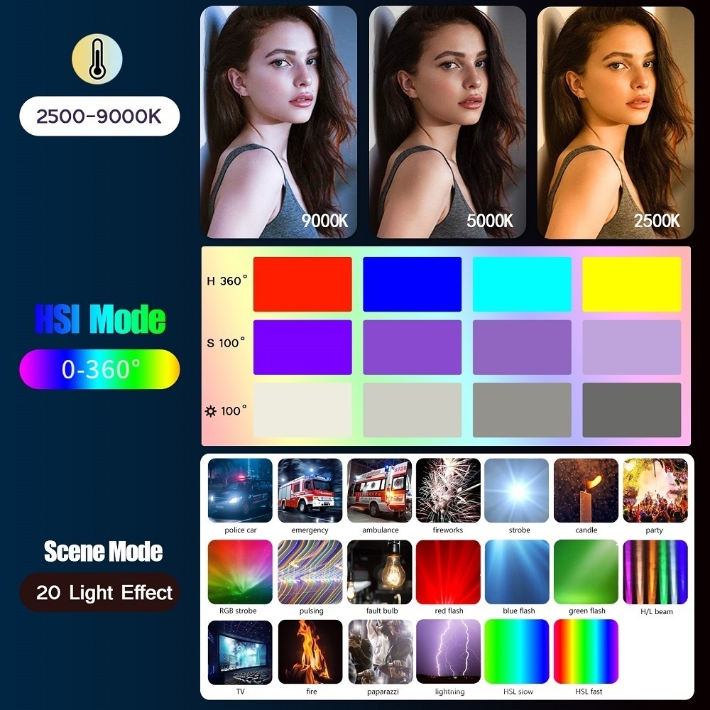 50CM RGB Stick Light Wand Ligh - Photography Lighting Type recension och pris
