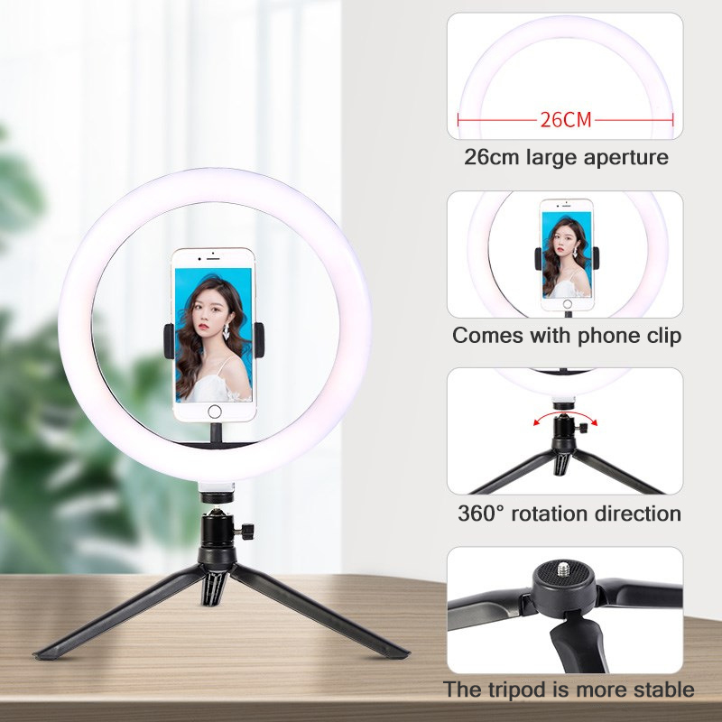 26cm 10 inch Led Ring Selfie L - Photography Lighting Tent recension och pris