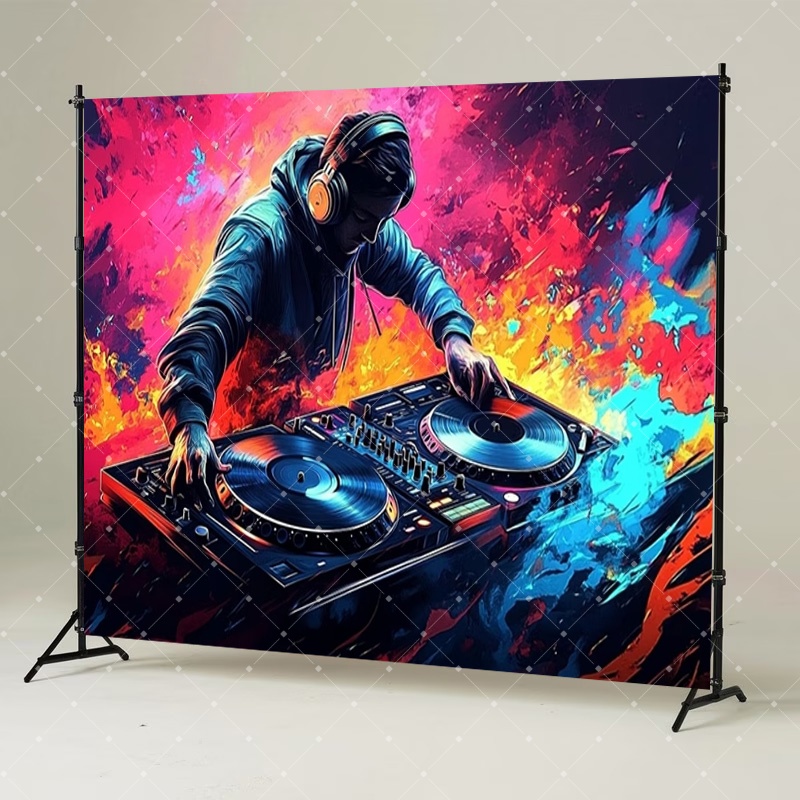 Hip Hop Music DJ Party Decorat - Photography Lighting For Studio recension och pris