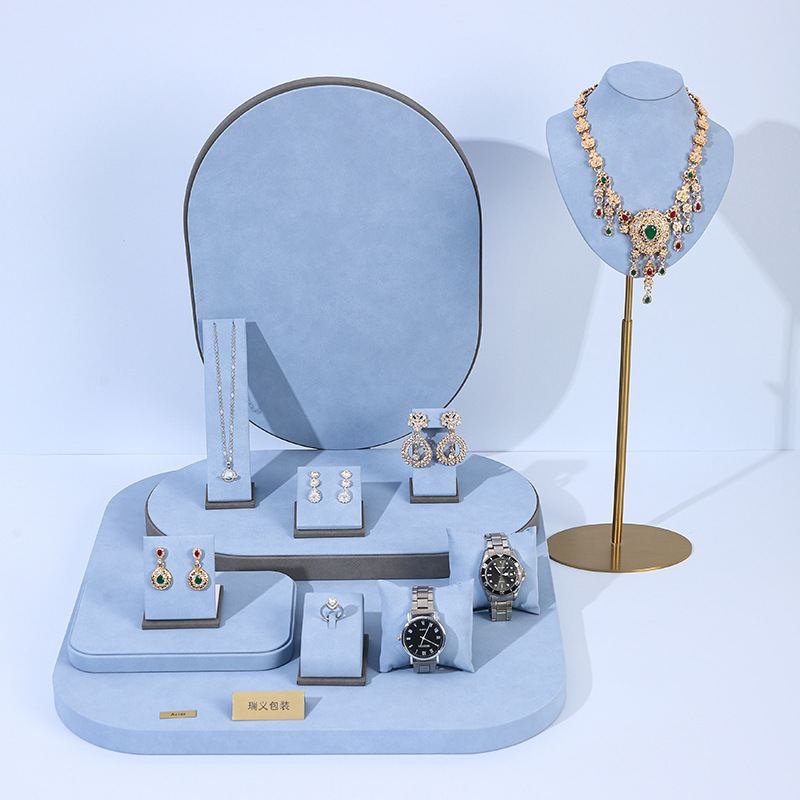 Light Blue Microfiber Jewelry  - Photography Lighting Set recension och pris