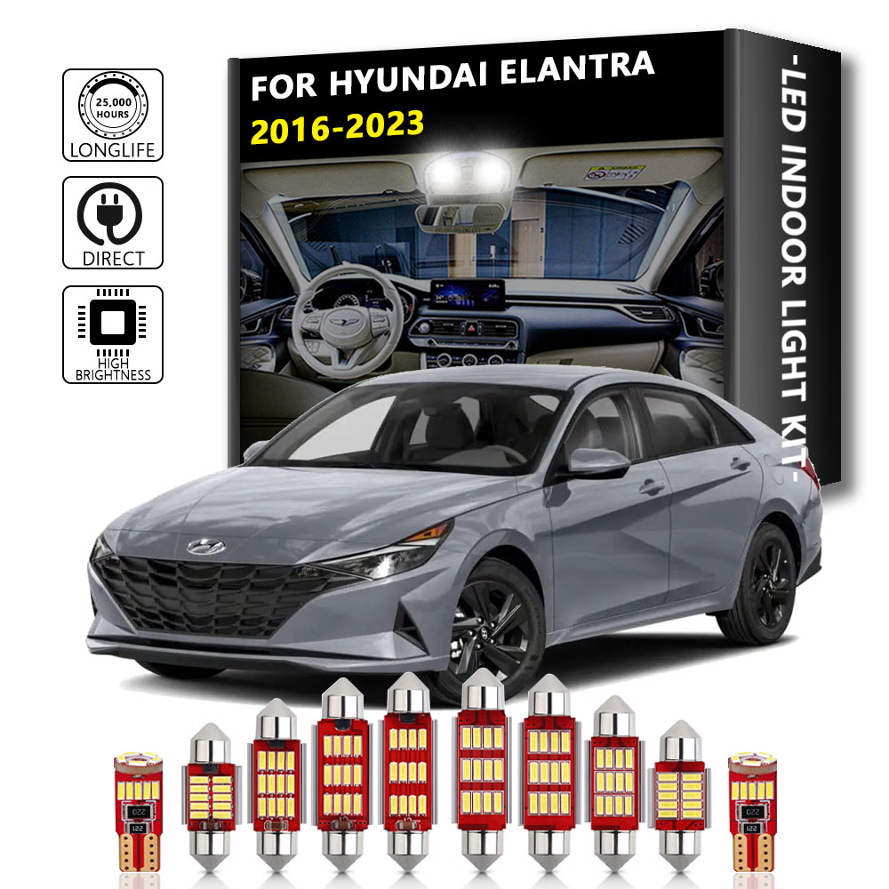 10Pcs For Hyundai Elantra MK6  - Interior Photography Lighting recension och pris