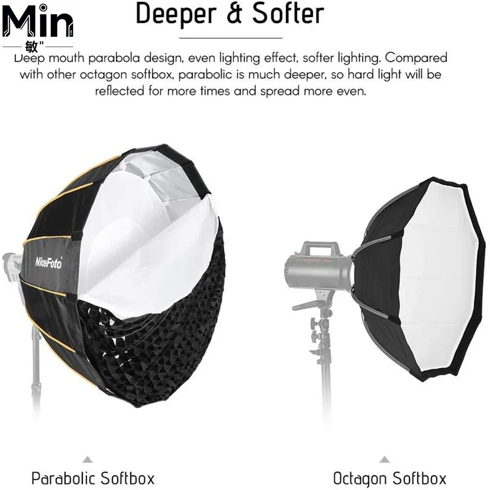 35inch 90cm Quick Set-up Foldi - Parabolic Umbrella Deep recension och pris