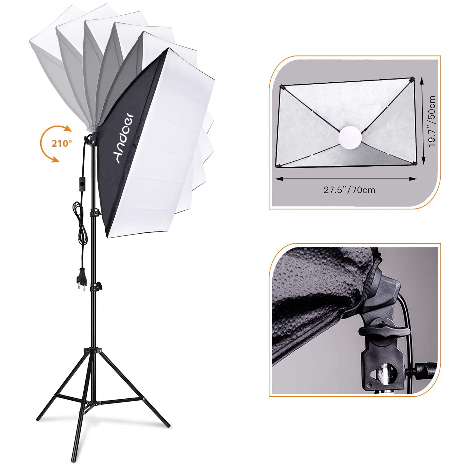 Andoer Softbox Lighting Set St - Photography Lighting Set recension och pris