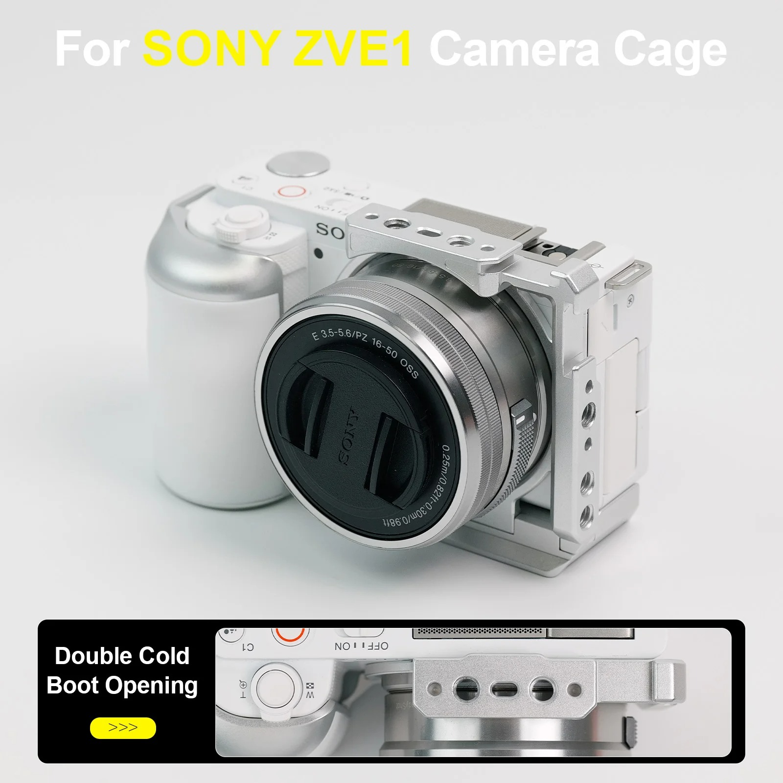 YANZUO ZV-E10 Camera Cage Alum - Sony Camera Zv-E10 recension och pris