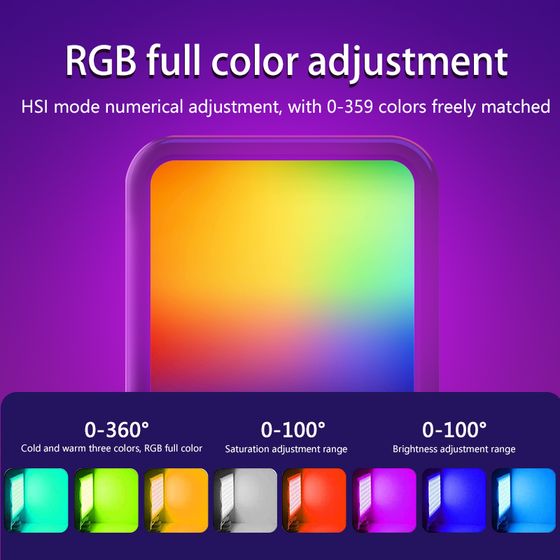 Portable Mini RGB Video Light  - Photography Lighting Lamp recension och pris