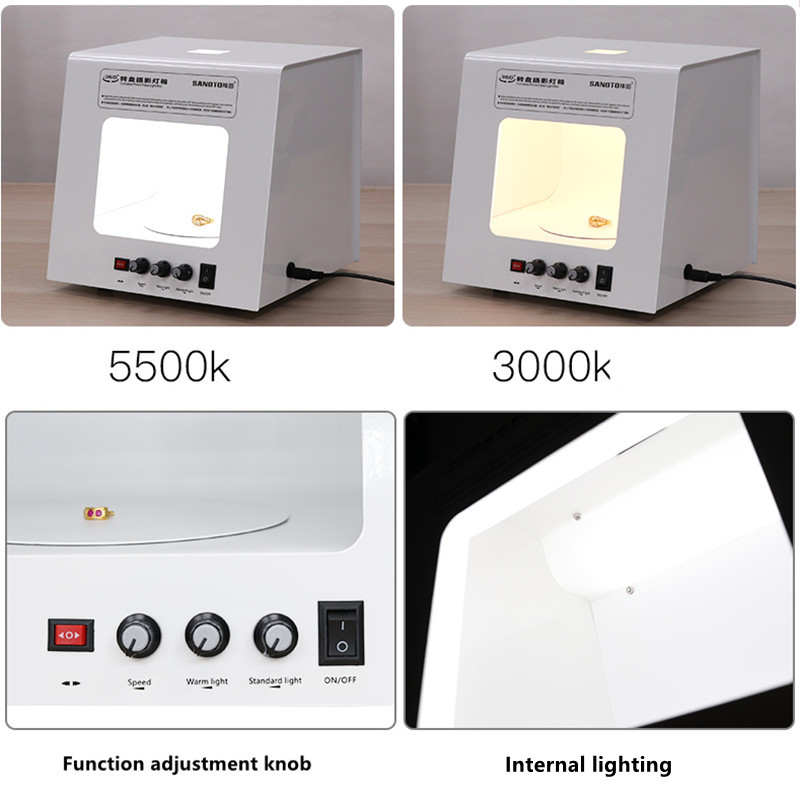 SANOTO Mini Photo Studio Photo - Jewelry Photography Lighting Kit recension och pris